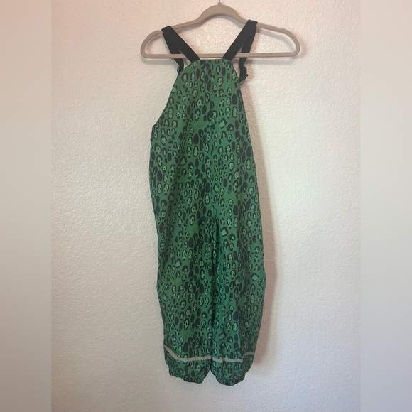 Mini Rodini Kids Green Leopard Edelweiss Rain Overalls - Picture 6 of 6